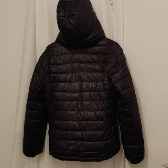 NWOT Large Andrew Marc Reversable Hooded Coat - Picture 4 of 4